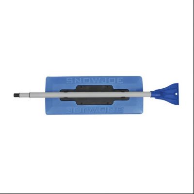Image showing  2-in-1 Telescoping Snow Broom and Ice Scraper, 18 in. Foam Head, Blue