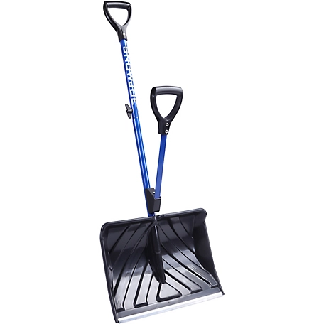 Snow Joe 18 in. Shovelution Strain-Reducing Snow Shovel with Spring-Assisted Handle