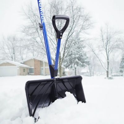 Image showing 5 th Snow Joe 18 in. Shovelution Strain-Reducing Snow Shovel with Spring-Assisted Handle
