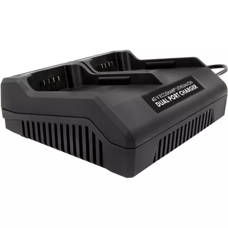 Dual-Port Charger for EcoSharp Snow Joe 40V 1.5A Lithium-Ion Battery Trimmer Batteries