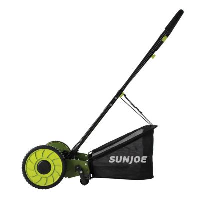 Image showing  16 in. 4-Height Position Manual Reel Mower with Grass Catcher