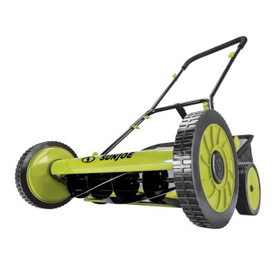 Sun Joe 20 in. 9-Height Position Manual Reel Mower with Grass Catcher