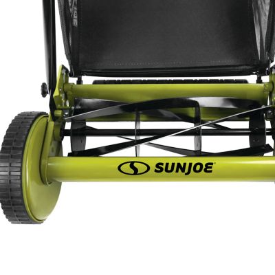 Image showing  20 in. Manual Reel Mower with Grass Catcher, 9-Height Positions