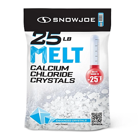 Melt 25 lb. Resealable Bag Calcium Chloride Crystals Ice Melter
