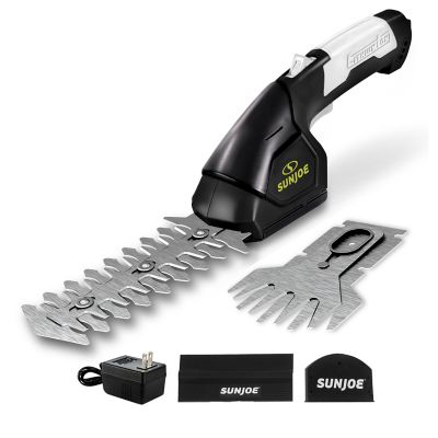 Image showing  6 in. 7.2V Cordless 2-in-1 Grass Shear and Hedge Trimmer, Battery and Charger Included, HJ604C