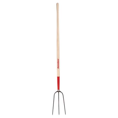 Razor-Back 7 in. Forged Steel 3-Oval Tine Hay Fork with 48 in. Wood Handle