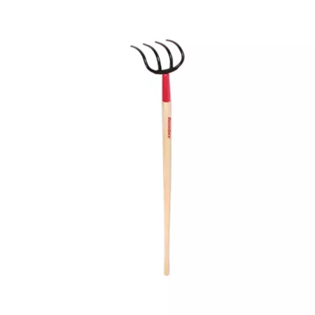 Razor-Back 6.5" 4-Prong Steel Potato Fork/Waste Hook with 54" Hardwood Handle Rakes & Forks