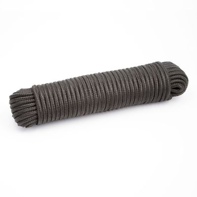 Koch Industries 3/8 in. x 100 ft. Black Polyblend Braided Rope
