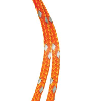 Image showing  5/32 in. x 50 ft. Reflective Orange Polypropylene Diamond Braid Rope