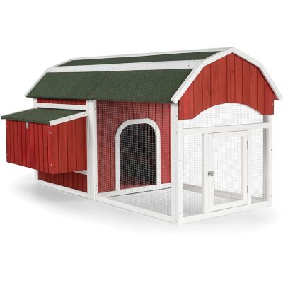 Prevue Pet Products Red Barn Chicken Coop, 4 to 6 Chicken Capacity