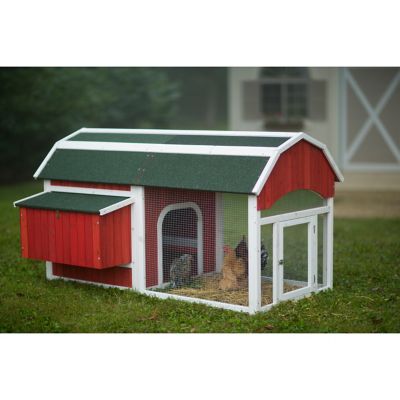 Image showing  Red Barn Chicken Coop, 4 to 6 Chicken Capacity
