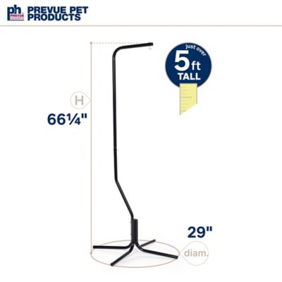 Image showing 6 th Prevue Pet Products Tubular Steel Hanging Bird Cage Stand, 24 in. x 62 in., Black