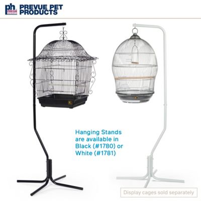 Image showing 7 th Prevue Pet Products Tubular Steel Hanging Bird Cage Stand, 24 in. x 62 in., Black