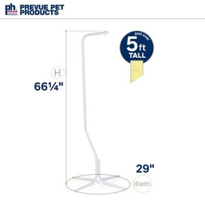Image showing 6 th Prevue Pet Products Tubular Steel Hanging Bird Cage Stand, 24 in. x 62 in., White