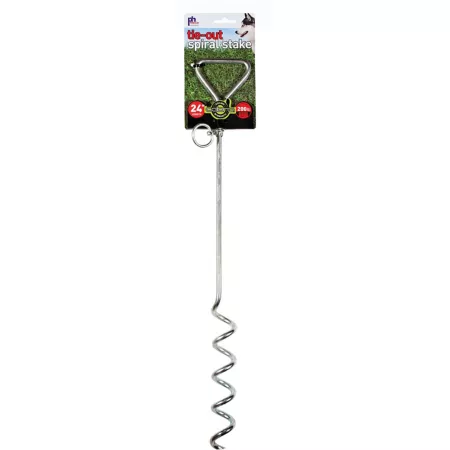 Heavy Duty Spiral Dog Tie Out Stake Prevue Pet Products 24 in Up to 200 lb Capacity Tie Outs & Runs