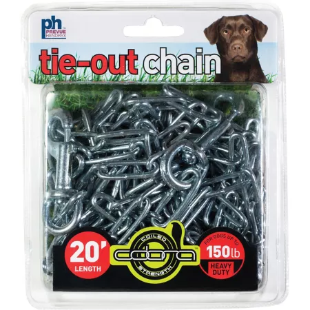 Prevue Pet Products Heavy Duty Dog Tie Out Chain 20 Feet Up to 150 lb Capacity Tie Outs & Runs