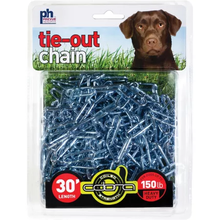 Prevue Pet Products Heavy Duty Dog Tie Out Chain 30 Feet Up to 150 lb Capacity Tie Outs & Runs