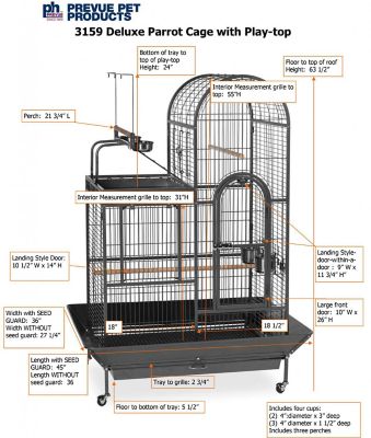 Image showing  Double Roof Bird Cage