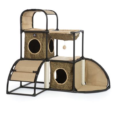Prevue Pet Products 42.5 in. Catville Cat Townhome, Leopard