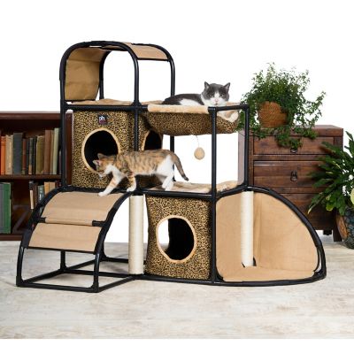 Image showing  42.5 in. Catville Cat Townhome, Leopard