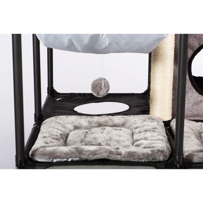Image showing 5 th Prevue Pet Products 56 in. Catville Cat Tower, Gray