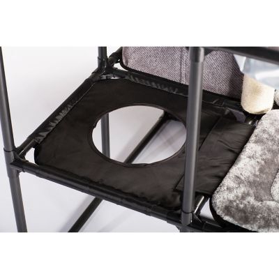 Image showing 7 th Prevue Pet Products 56 in. Catville Cat Tower, Gray