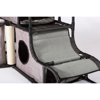 Image showing 9 th Prevue Pet Products 56 in. Catville Cat Tower, Gray