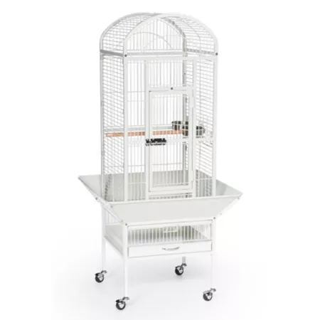 Prevue Pet Products Dometop Bird Cage Small Chalk White Pet Bird Cages