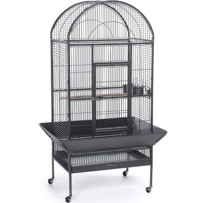 round bird cage with stand