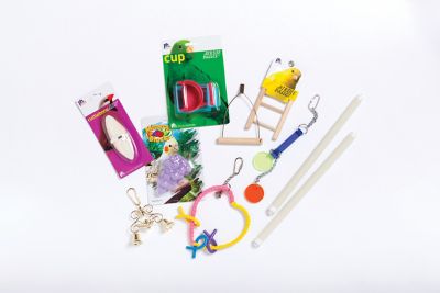 Image showing  Round Roof Bird Cage Kit, White