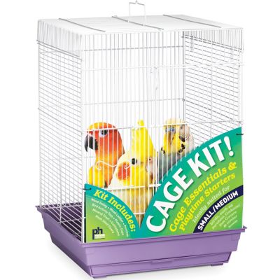 Prevue Pet Products Square Roof Bird Cage Kit, Purple