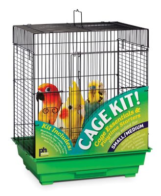 Prevue Pet Products Square Roof Bird Cage Kit, Black