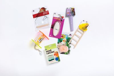 Image showing  Square Roof Bird Cage Kit, Black