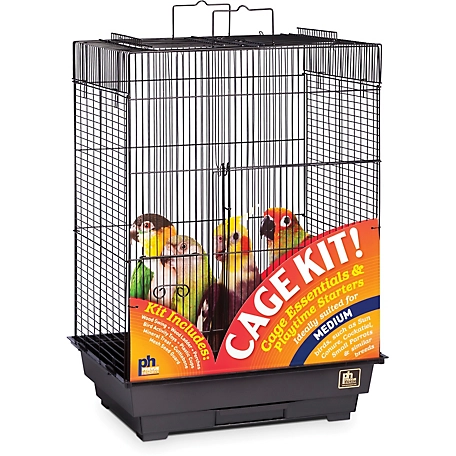 Prevue Pet Products Play Top Bird Cage Kit Black
