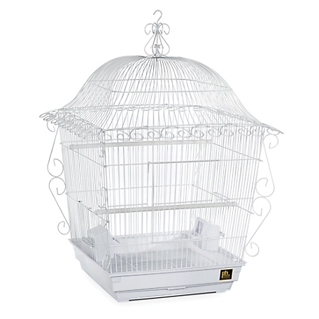 Prevue Pet Products Jumbo Scrollwork Bird Cage, White