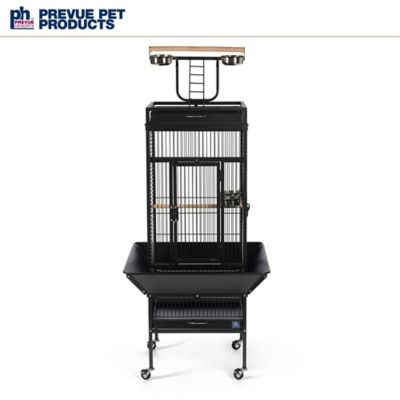 Prevue Pet Products 18 in. x 18 in. x 57 in. Wrought-Iron Select Bird Cage, Black