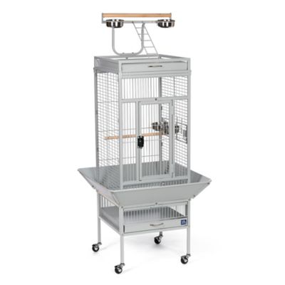 Prevue Pet Products 18 in. x 18 in. x 57 in. Wrought-Iron Select Bird Cage, Pewter