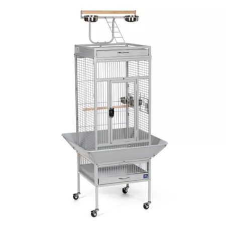 Prevue Pet Products Select Wrought Iron Bird Cage 18 in x 18 in x 57 in Pewter Pet Bird Cages