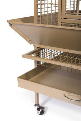 Image showing  Wrought-Iron Select Bird Cage, 24 in. x 20 in. x 60 in., Coco