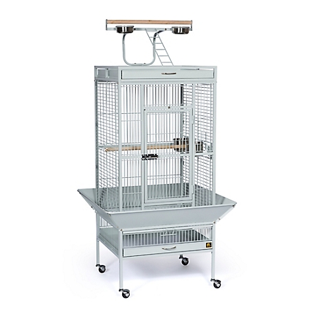 Prevue Pet Products Wrought-Iron Select Bird Cage, 24 in. x 20 in. x 60 in., Pewter