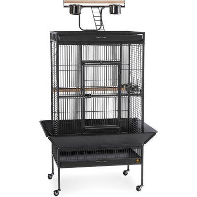Prevue Pet Products Wrought-Iron Select Bird Cage, Pewter, 30 in. x 22 in. x 63 in., Coco Great bird cage