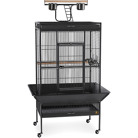 Prevue Pet Products Wrought-Iron Select Bird Cage, Pewter, 30 in. x 22 in. x 63 in., Coco