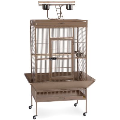 Prevue Pet Products Wrought-Iron Select Bird Cage, Pewter, 30 in. x 22 in. x 63 in., Coco