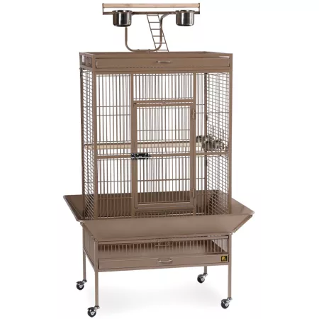 Prevue Pet Products Select Wrought Iron Bird Cage 30 in x 22 in x 63 in Pewter/Coconut Pet Bird Cages