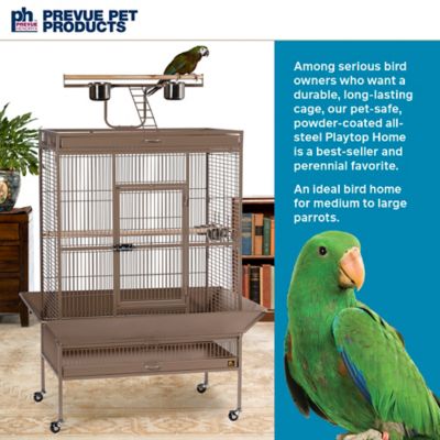 Image showing  Wrought-Iron Select Bird Cage, 36 in. x 24 in. x 66 in., Coco
