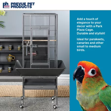 Prevue Pet Products Park Plaza Bird Cage Black Pet Bird Cages