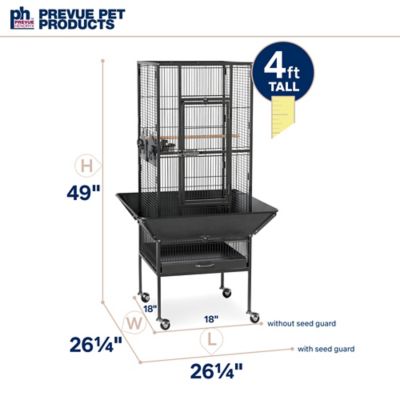 Image showing 5 th Prevue Pet Products Park Plaza Bird Cage, Black