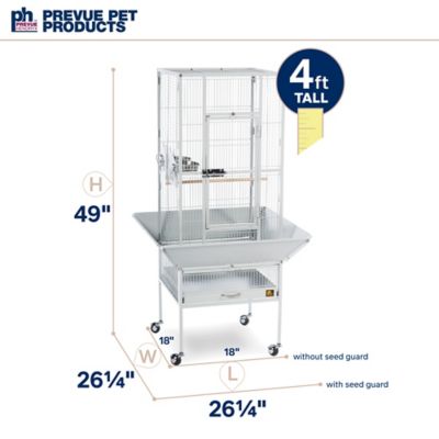 Image showing 5 th Prevue Pet Products 49 in. Park Plaza Bird Cage, Pewter