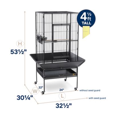 Image showing  52-3/4 in. Park Plaza Bird Cage, Coco Brown/Black