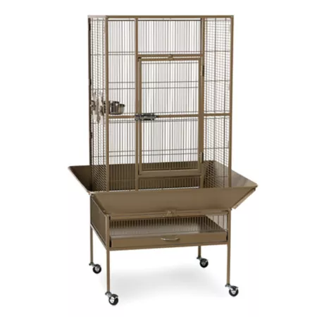 Prevue Pet Products Park Plaza Coconut Brown Bird Cage Pet Bird Cages